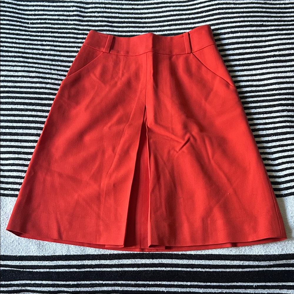 Kate Spade Vibrant Red A-Line Skirt
